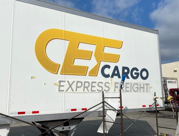 Cargo Express Freight logo on Truckload shipment