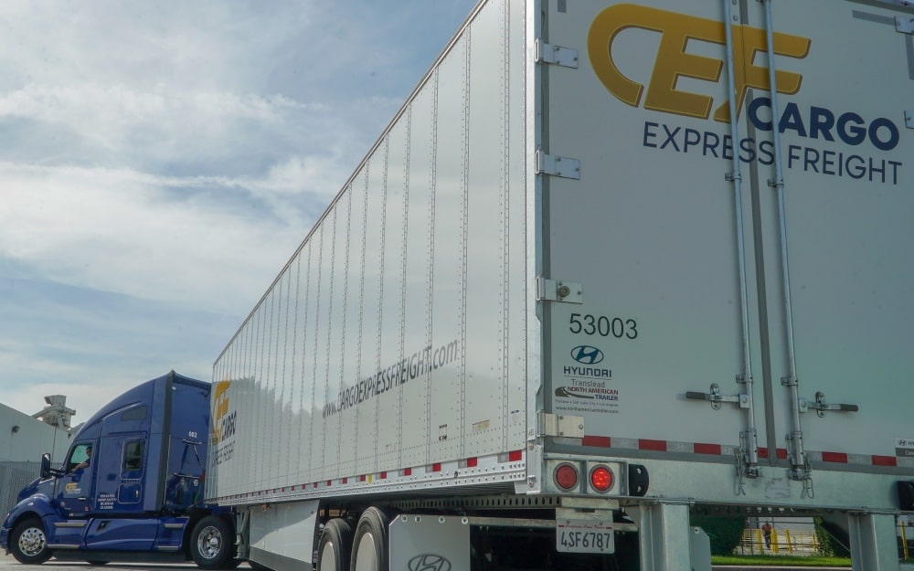 Cargo Express Freight Truck back exterior